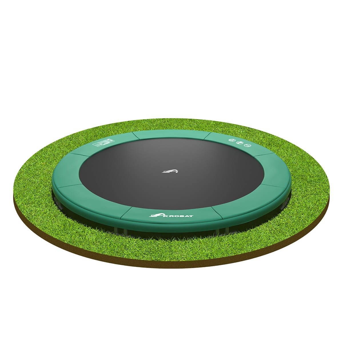 Akrobat Orbit Inground 1 Akrobat Inground Round CutOut Green Black