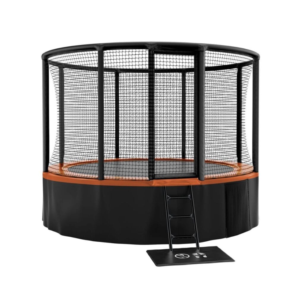Akrobat Gallus op poten trampoline