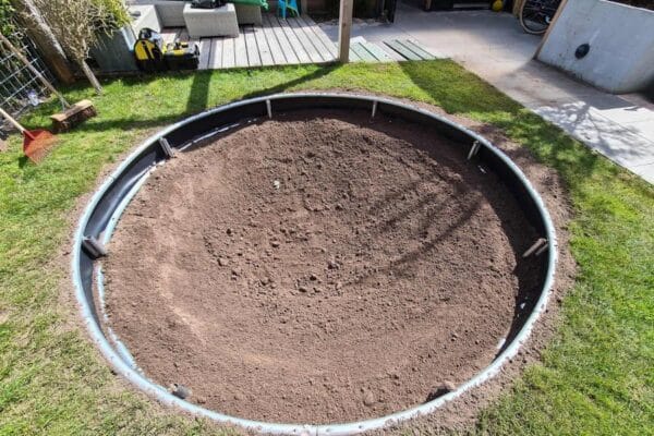 Installation Flat Round Trampoline (2) Trampoline Installation Service Flat to the ground