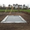 Installation Rectangular Flat (3) Trampoline Installation Service Flat to the ground