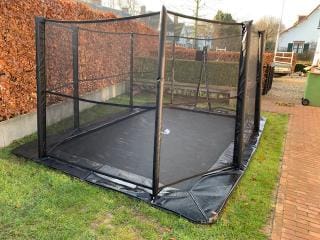 Installation Rectangular Flat (4) Trampoline Installation Service Flat to the ground