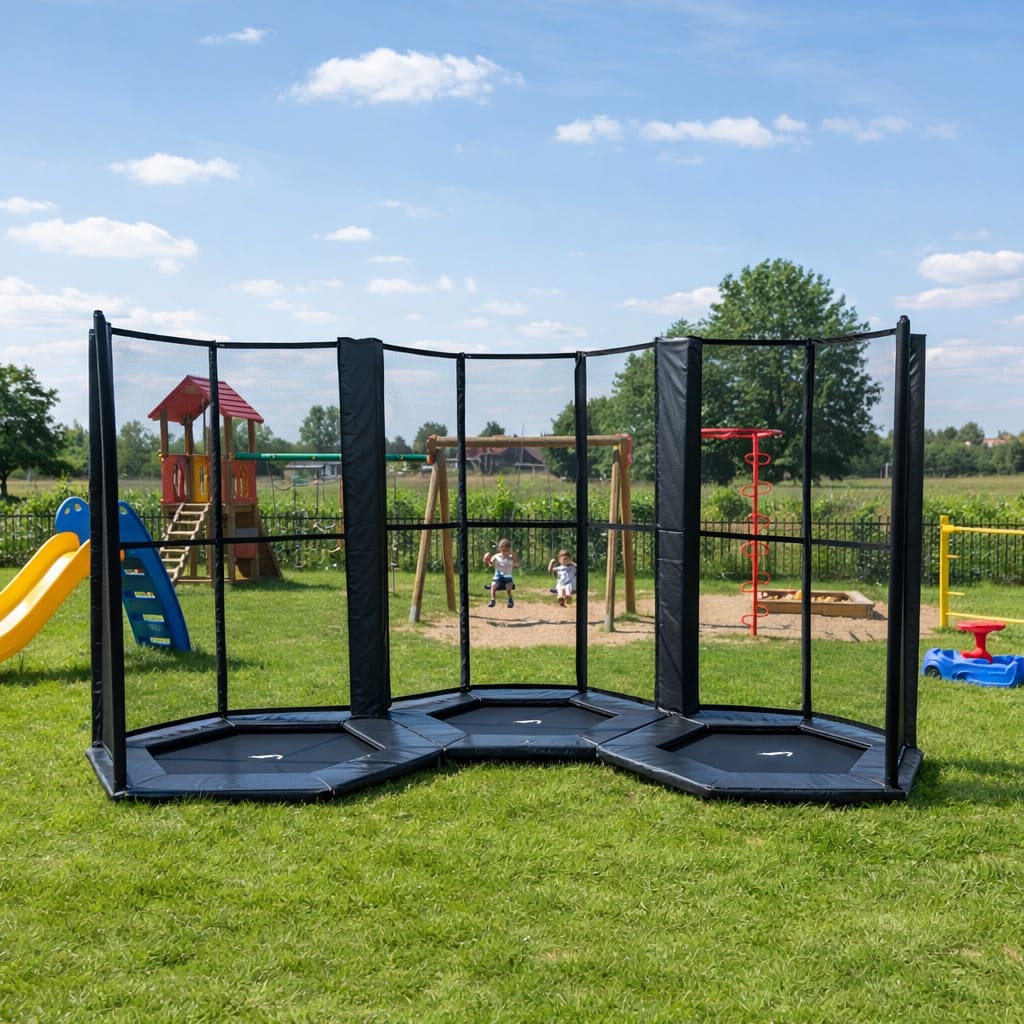 toddler flat trio outside